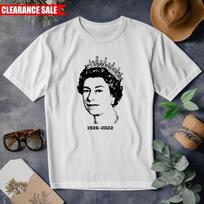 Karalienės Elžbietos II Marškinėliai Ilsėkis Ramybėje 1926-2022 Spausdinti Retro Trumpomis Rankovėmis Unisex Marškinėliai 2XL