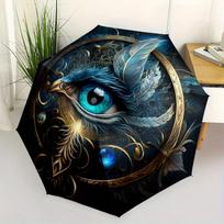 Eagle Eye Umbrella   Cute Umbrella with Cute Design, Portable 3 Fold Compact Umbrella for Men & Women,S310