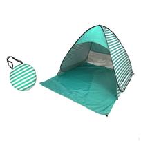 Beach Tent ,Pop up with Carry Bag ,Easy Set ,SUN Protection, Windproof Camping Sun Green Stripes L
