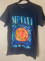 NIRVANA ''COME AS YOU ARE'' Smiley Face Psychedelic Groovy T-SHIRT BLACK SZ S Unisex T-Shirt L