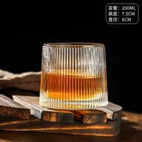 Premium Heavyweight Crystal Whiskey Tumbler Glass Spinning Tops Create Hammer Glasses Of Wine Spirit Xo y Cup Wineglass Novel Creative 200ML brown