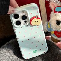 Red Dots Apple 17 Mobile Phone Case Iphone16promax Suitable for 12 Anti-fall 14 Three-dimensional 13 Small Fresh 15 iphone 17pro max