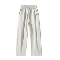 Jeep Men's Lyocell Blend Ice Silk Straight-Leg Casual Trousers L šviesiai pilka spalva