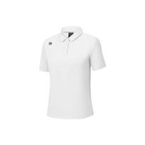 Skechers Basic Sports Series Breathable Comfortable Fashion Casual Versatile Solid Color Short Sleeve Polo Shirt Women tops P225W170-0019 M