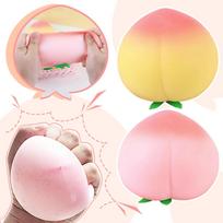 Random color Fidget Toy Cartoon Peach PU Squishy Slow Rising Anti Stress Decompression Kawaii Kids Squishies Toys Gift One Size