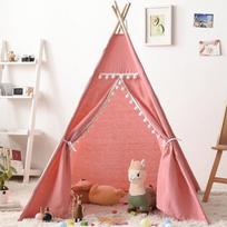 Portable Children Play Tent 1.6m1.3m Indoor Play House Wigwam Child Tipi Teepee Toddler Ball Pit Castle Play Room for Girls