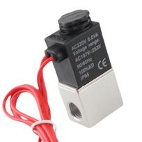 Tiesioginio veikimo solenoidinis vožtuvas Vanduo Oras Alyva Aliuminio lydinio korpusas Vožtuvas 220VAC(G1 8in )