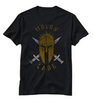Spartan Helmet Crossed Sword Molon Labe Unisexs TShirt 100 Cotton ONeck Summer Short Sleeve Casual Unisexs Tshirt Size S3XL S