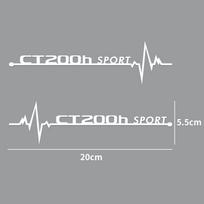 2Pcs For Lexus FSPORT IS200 ES300h ct200h RX350 IS300h IS250 RX450 NX450h GX LX Car Logo Window Sticker Badge Decor Accessories