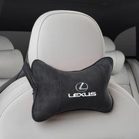 1Pcs Car Seat Headrest Auto Logo Neck Spine Protection Pillow For Lexus F SPORT GX460 Ct200h IS250 ES 220D IS200 Fsport GS GX IS