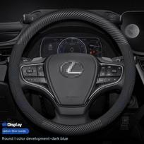 For Lexus GS300h ES300h ES330 ES350 NX300h IS300 RX300 IS250 CT200h Carbon fiber Suede Car Steering Wheel Cover Auto Accessories