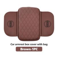 Leather Car Armrest Box Protective Pad Arm Rest Storage Bag For Volvo S60 S80 S90 C30 XC40 XC60 XC70 XC90 V40 V60 V90 T6