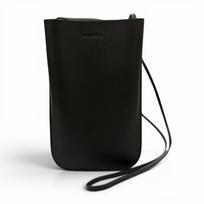 Great JIL SANDER Mobile case GIRO PHONE CASE black leather Women Used