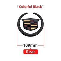 Automobilio galinės bagažinės priekinės grotelių emblema ABS plastiko chromuota 3D logotipo emblema Cadillac SRX ATS XTS automobiliui lipdukas priedai