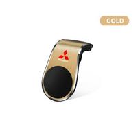 Car Magnetic L-shaped Car Dedicated GPS Phone Holder Car Emblem For Mitsubishi Pajero Outlander L200 EVO Montero Lancer 9 10 EX auksas