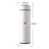 Car Smart Thermos Mug Water Bottle Cup Auto Accessories For Mitsubishi Lancer Asx Outlander Pajero l200 Galant Competition