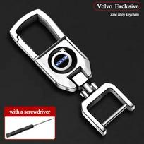 For Volvo XC60 XC90 V40 V60 S60 V50 V90 S80 C40 XC40 V70 XC70 C30 EX90 Metal Car Logo Key Chain Keyring Auto Interior Accessorie