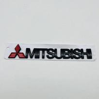 For Mitsubishi Lancer 9 Pajero ASX Outlander Eclipse Galant Mirage 15.2x2cm Metal 3D Letters Sticker Car Side Trunk Badge Emblem juoda