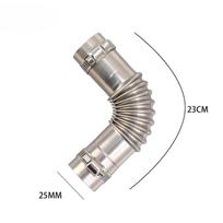 Elbow Air Diesel Parking Heater Exhaust Pipe Connector 25mm with Clamp for Webasto Diesel Boat Heater Accessories 1/2/4PCS