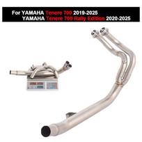 For YAMAHA Tenere 700 2019-2025 Tenere 700 Rally Edition 2020-2025 Motorcycle Exhaust Escape Header Pipe Stainless Steel Muffler