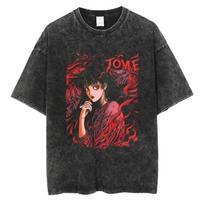 Tops Graphic Clothing Men'S Wash Old Anime Manga Women'S Summer T-Shirt T-Shirt Acid T-Shirt Street Fujiang Hip Hop Surprise S