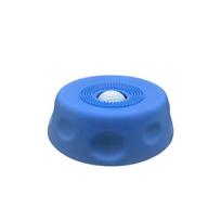 Pet Lick Mat Yogurt Licking Plate Slow Feeder for Dogs & Cats - Interactive Snack Bowl mėlyna