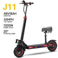 FREEBOY J11 Max Electric Scooter For Adults 1200W Motor 11 Inch Tire 48V 18AH Battery Foldable E-Scooter