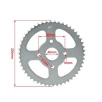 420 Chain 50T 60 teeth 40mm Rear Sprocket for 50cc 70cc 110cc 125cc Dirt Pit Bike ATV Go Kart off-road motorcycles 420-50T 60T