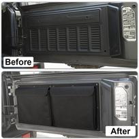 BT-For Jeep Wrangler JK JL 2007-2023 Tail Door Storage Bag Tool Kit Trunk Organizer Car Accessories ,Black juoda