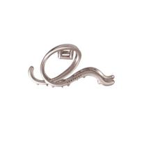 Leathery Adeline Silver Hair Clip Matte Silver 438119 FREE