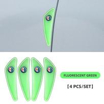 4Pcs Car Anti-collision Strip Silicone Protection Pad For Alfa Romeo Giulia Stelvio Giulietta 156 159 147 Mito Tonale Brera Dis