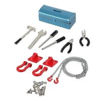 1/10 RC Crawler Repair Tool Box Trailer Chain for Axial SCX10 CC01 RC4WD D90 25-26