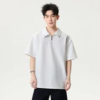 Men's Dark Grey Half-Zip Stand Collar Quick Dry Short Sleeve T Shirt M balta