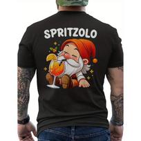 Spritzolo Nano Men'S Funny Spritz Aperitif Graphic T-Shirt - Back Print Tee with Spritzolo Logo & Spritz Design, Loose Fit Casual Shirt for Parties S juoda