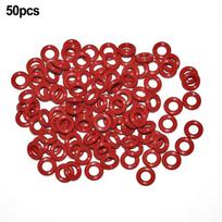 Maisto klasės silikono sandarinimo žiedai Raudona alaus grupė Patvari 50pcs brown