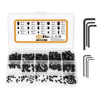 300 Pcs Hexagon Socket Head Screws Stainless Steel Allen Head Screws Internal Hexagon Drive Cup Screws 2.5 to 8mm