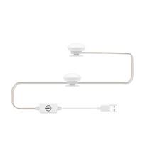 LED kosmetinis veidrodinis lemputės veidrodinis priekinis apšvietimas USB makiažo lemputė Trijų spalvų pritemdomas veidrodinis apšvietimas 2 Bulbs