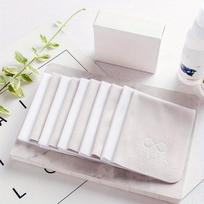 10 vnt. Akinių servetėlė Minkštos medvilnės Odinė Aukštos kokybės Profesionali servetėlė Mobiliojo telefono ekrano valymo servetėlė 10pcs white