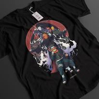 Naruto Shirt Obito Tshirt Sasuke T-Shirt Kakashi Rin Anime Minato Unisex Tee L
