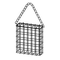 Suet Bird Feeder Cube Cage Food Container Outdoor Hanging Wild Birds Parrot Feeding Tree Portable Fruit juoda
