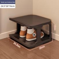 Compact Dustproof Shoe Rack for Dorm Entry, No-Install Space-Saving Multi-layer Storage Cabinet