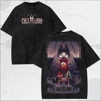 Cult Of The Lamb T Shirt Washed Vintage Loose Oversized Unisex Couples Streetwear Trendy Cotton high quality Yk Short Sleeves S