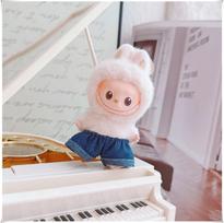 Mini Labubu Hoodies shorts Set For 10cm Labubu V4 The Monsters Pin for Love Series Doll Clothes Outfit Accessories Ropa Labubu no doll