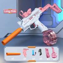 Uzi Electric Water Blaster Large Capacity Water Drum Automatic Continuous Fire Water Gun Summer Outdoor Pool Toy for Kids Adults