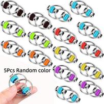 5pcs Decompression Bike Chain Fidget Finger Spinner Sensory Toy Metal Puzzle Keychain Give Children Best Enlightenment Toy Gift