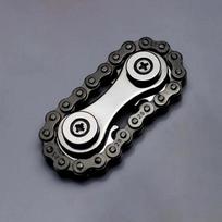Žvaigždutės, smagratis, pirštų galiukai, giroskopinis suktukas nuo streso, nerimo, metalinės dviračių grandinės, EDC suktukas, „Fidget“ žaislai suaugusiems vaikams juoda
