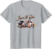 Born To Ride Respect The Moto Bikers Chopper Motorcycle TShirt 100 Cotton ONeck Short Sleeve Summer Casual Unisexs Tshirt S