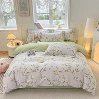 100%Cotton Duvet Cover Sets Panda Printed Comforter Cover with Pillowcase Cartoon Style Pure Cotton Housse De Couette 1.5m 4pcs 2x2.3&set