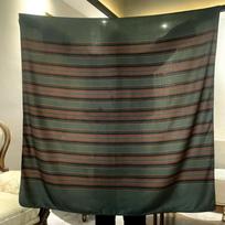 Super textured! Paris old dream old money rattan pattern versatile double-sided same color silk wool silk scarf shawl 140*140cm