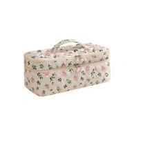 Large Capacity Hair Dryer Storage Bag Dust-proof Curler Storage Bag  Hair Tool Organizer Pink Flower